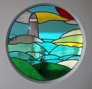 lighthouse stained glass