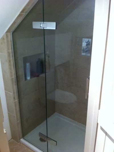 bespoke angled shower screens
