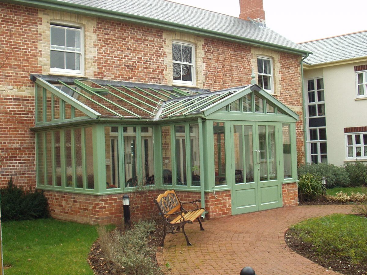 Green Conservatory Cornwall Glass