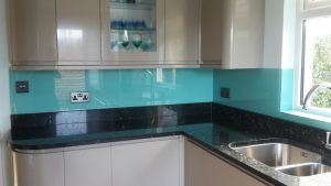 Glass Splashback in kitchen
