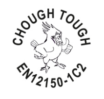 Chough Tough Round Logo Stamp