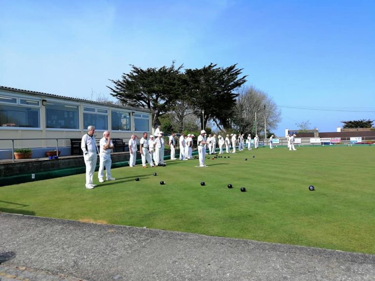 St Ives Bowling Club Cornwall Glass