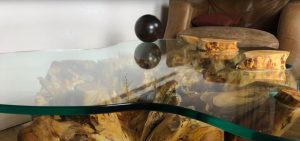 Tree Root and Glass Coffee Table 1