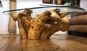 Tree Root and Glass Coffee Table 2